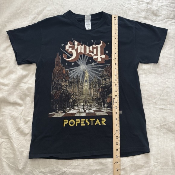 Ghost Popestar Tour Gildan Band‎ Graphic Tee Medium 2016 Rock Grunge Rare Merch - Picture 2 of 5